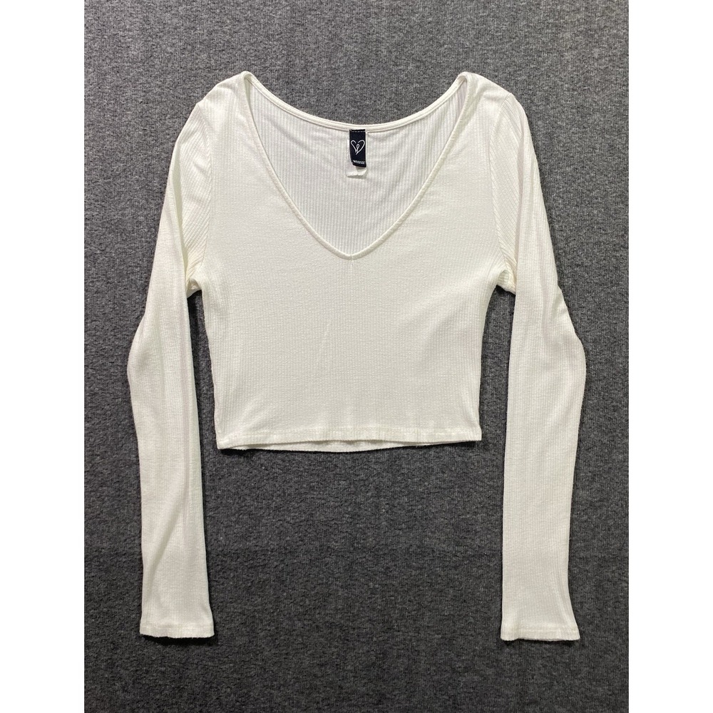 Windsor Women's Top Beige Crop-top Size See Measurements